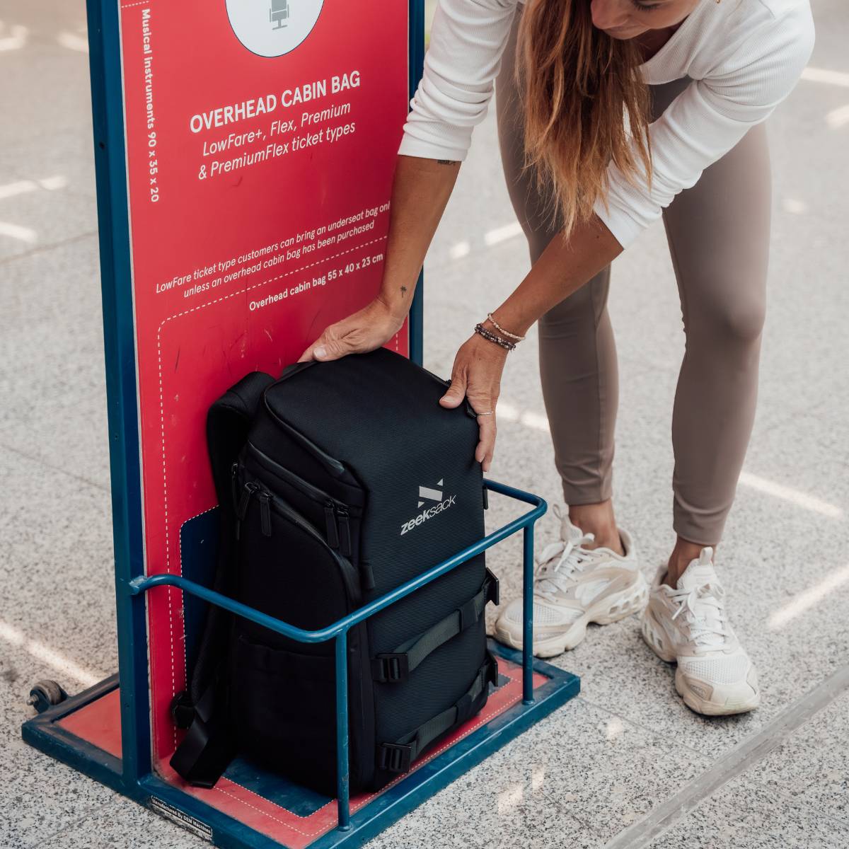 The Organizer 20L på resan.